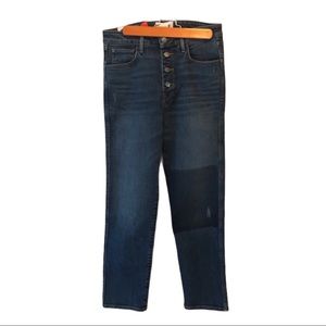 Sundry Rainbow Patch Relaxed Straight leg cropped jeans 27